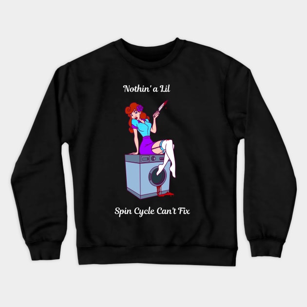 Spin Cycle Crewneck Sweatshirt by Mad Ginger Entertainment 